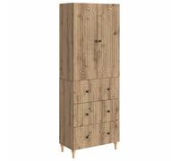 YunCangg Ensemble d'armoire en bois 2 pièces 66 x 34,5 x 90 cm avec beaucoup d'espace de rangement et gestion des câbles, peu encombrant pour salon, bureau, couloir, chambre à coucher, combinaison