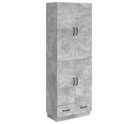 YunCangg Ensemble de 2 armoires en bois avec 3 étagères, 4 portes, 1 tiroir, modulaire pour salon, bureau, chambre à coucher, gain de place, polyvalent, espace de rangement, groupe de siège, rangement