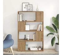 YunCangg Ensemble meuble TV mural marron, 80 x 24 x 125 cm, matériau bois, design moderne, centre de divertissement peu encombrant pour le salon