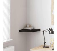 YunCangg Étagère d'angle coulissante en MDF - 35 x 35 x 3,8 cm - Étagère murale pour livres, photos et objets de collection - Design robuste pour salon et chambre à coucher - Noir