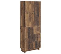 YunCangg Lot de 2 armoires en bois - 66 x 34,5 x 90 cm - Avec buffet et étagère murale modulable - Peu encombrant - Pour salon, salle à manger, chambre à coucher, bureau - Pour rangement et rangement