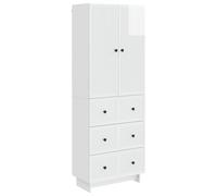 YunCangg Lot de 2 armoires en bois - 66 x 34,5 x 90 cm - Solution de rangement polyvalente pour salon, salle à manger, chambre à coucher, balcon, jardin et bureau - Peu encombrant et modulable