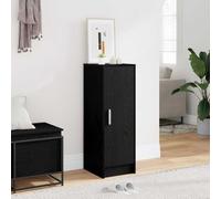 YunCangg Meuble à chaussures noir aspect chêne en bois avec 6 étagères 32 x 35 x 92 cm, peu encombrant, pour couloir, entrée, rangement fermé pour baskets, bottes, pantoufles