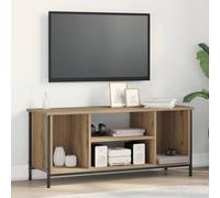 YunCangg Meuble TV, en chêne artisanal, 102 x 35 x 45 cm, matériau du bois, console multimédia avec étagère, design moderne pour le salon, stable