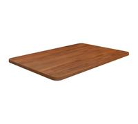 YunCangg Plateau de lavabo en chêne massif marron foncé - 60 x 40 x 1,5 cm - Plan de travail de cuisine - Plateau en bois pour établi et rénovation avec surface imperméable