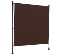 YunCangg Store extérieur marron - 200 x 270 cm - Résistant aux intempéries - Résistant aux UV - Protection solaire - Brise-vue - Pour jardin, terrasse, balcon - En polyester avec cadre en aluminium