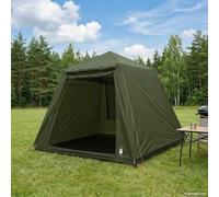 YunCangg Tente de pêche 4 personnes - Vert olive - Quick Release - En polyester 190T avec revêtement en polyuréthane - Imperméable, coupe-vent, compacte et pliable - Pour camping, extérieur, randonnée