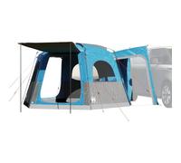 YunCangg Tente de voiture pour 4 personnes - Bleu - Imperméable - Avec raccord E - 410 x 357 x 222 cm - Polyester léger avec revêtement en polyuréthane - Pliable - Coupe-vent - Idéale pour l'extérieur