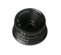 Yunchenghe 25mm F/ 1.8 Macro Objectif Caméra, Objectif à Mise au Point Manuelle, pour Fujifilm Fuji Caméra FX Mount - Noir