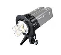 Yunchenghe AD-B2 Bowens Mount Dual Power Flash Head S-Type Bracket Double Support de Lampe, pour AD200 TTL Flash Light Speedlite