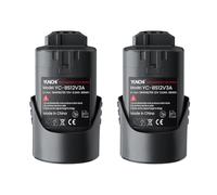 YUNCHI Lot de 2 batteries de rechange 3,0 Ah pour batterie Bosch 12 V, compatible avec le système Bosch Professional 12 V