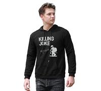 YUNDONG Men's Killing Joke 'Requiem' Printed Hoodies Long Sleeve Pullover Loose Hoody Sweatershirt Black M