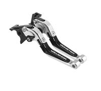 YUNDVLT Moto Leviers Leviers De Frein Et D'embrayage Extensibles Et Pliables Réglables For Moto Mon Ster 695 696 795 796 400 620/MTS S2R 800(Silver)