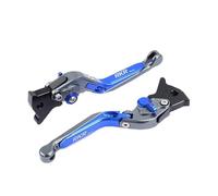 YUNDVLT Moto Leviers Leviers De Frein Et D'embrayage Pliables En CNC Pour Moto, Compatible With Cygnus 125 BWS/R125 FORCE155 Smax155(Blu)