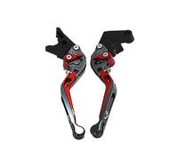 YUNDVLT Moto Leviers Leviers De Frein Et D'embrayage Réglables For Moto Mon Ster ST2 M 400 600 620 750 919 900 SS M M750IE M900 M400(Red1)