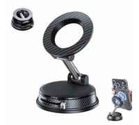 YUNFAN 2026 Upgraded Vacuum Magnetic Phone Holders for Car,360 Adjustable Vacuum Magnetic Phone Holder,Adjustable Car Foldable Phones Mount,Dual-Axis Rotation,for Cars Gym Mirror Desk Kitchen(A)
