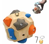 YUNFAN Bloc Artisanal-Renforcement Musculaire Et PréCision,Outil D'EntraîNement des Doigts,Balle d'escalade 3D Portables en Bois,pour Musculation PréHension,Cadeaux pour Grimpeurs