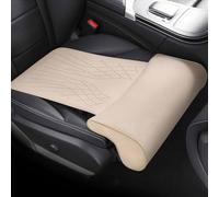 YUNFAN Car Seat Extender,Car Seat Cushion - with Comfort Leg Support Pillow,Leather Leg Extender Cushion,Anti-Slip Legs Rest Mat,Extended Auto Support Pillow for Driving (Beige)