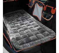 YUNFAN Dog Car Seat Cover for Back Seat - Soft Backseat Pet Bed Mat,Dog Non-Slip Cover Protector,Washable Thick Automotive Scratch Resistant Cushion,for Truck SUV Van Interior Accessories(Dark Gray)