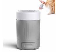 YUNFAN Dog Paw Healthy Semi Automatic Cleaner,Pet Foot Washer Portable,360° Pet Paw Washing Cup,Foot Cleaning Machine for Small, Medium Dogs/Cats (Gris)