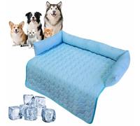 YUNFAN Heatrelief Cooling Dog Bed,Cooling Dog Beds for Car,Foldable Large Cool Bed,Durable Anti-Scratch Gel Pad,Waterproof Couch Cover,Pet Coolings Mat for Kennel,Sofa,Floor,Car (A, 90×90cm)