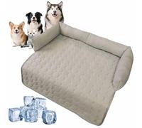YUNFAN Heatrelief Cooling Dog Bed,Cooling Dog Beds for Car,Foldable Large Cool Bed,Durable Anti-Scratch Gel Pad,Waterproof Couch Cover,Pet Coolings Mat for Kennel,Sofa,Floor,Car (B, 90×90cm)