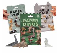 YUNFAN Kit De 50 Chats En Papier à Faire Soi-MêMe,Feuilles Papier Origami Plier,Figurines Chats Mignonnes,Kit CréAtif D'Animaux Origami,Activité Manuelle Amusante Pour Adultes (D)