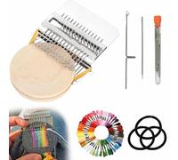 YUNFAN PatchMaker Loom,2026 New Knit Patch Darning Loom for Beginners,2.0 Upgrade Mini Knit Patch Machine kit,Darning Looms Weave Tool,Quickly Sewing Repair,DIY Sewing Craft Supplies(14)