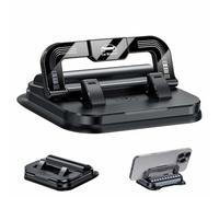 YUNFAN Support De TéLéPhone De Voiture Rotatif à 360°,Compatible avec Le SystèMe Navigation IntéGré Au Tableau Bord,Fixation par Ventouse AntidéRapante,Angle Horizontal Et Vertical RéGlable(Noir)