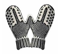 YUNFAN The Naughty List Mittens,Cozys Knit with Hidden Attitude,Warm Winter Knitted Gloves Men and Women,Hidden Middle Finger Mittens,Soft Comfortable Knitt Gloves for Outdoor Parties Commute(Gray)