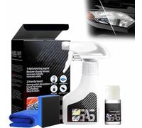YUNFAN Whimsyard Headlight Restorer,Versatile Headlamp Refurbishing Kit,Glass Headlamp Cleaning Spray,Headlight Cleaner and Restorer Kit Improve Clarity & Night Visibility for Yellowed Lights