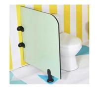 YUNFANOZ Cloison de Toilette Paroi De SéParation D'Urinoir, for centres commerciaux/lieux publics, étanche, Montage Mural(Light Green,40x60cm)