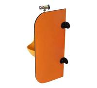 YUNFANOZ Cloison de Toilette Paroi De SéParation D'Urinoir, for centres commerciaux/lieux publics, étanche, Montage Mural(Orange,60x70cm)
