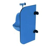 YUNFANOZ Cloison de Toilette Paroi De SéParation D'Urinoir, for centres commerciaux/lieux publics, étanche, Montage Mural(Blue,60x80cm)