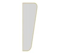 YUNFANOZ Cloison d'urinoir, Cloison de Toilettes, for Les centres commerciaux/lieux publics et Autres environnements(Gold,2pcs)