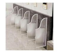 YUNFANOZ Paroi de Séparation pour Urinoir Cloison d'urinoir Cadre en Acier Inoxydable antirouille, for Toilettes publiques et Autres lieux(White,2 Piece)