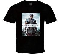 YUNFU Gladiator Russell Crowe 1 Men T Shirt Black XXL