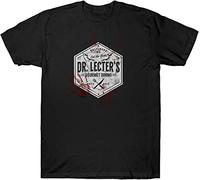 YUNFU Hannibal Lecter T Shirt Horror Thriller Funny Sarcastic Birthday Present Black XXL