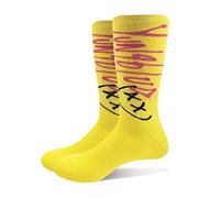 Yungblud Chaussettes Vip Logo Nouveau Officiel Unisex Jaune Ankle (Uk Size 7 - Size One Size