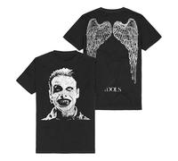 Yungblud Idols Wings Homme T-Shirt Manches Courtes Noir M 100% Coton Regular/Coupe Standard