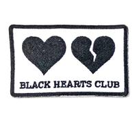 Yungblud - Patch à Repasser Black Hearts Club (Taille Unique) (Noir/Blanc)