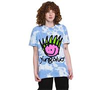 Yungblud T Shirt Face Logo Nouveau Officiel Unisex Dip Dye Bleu Size L