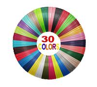 Yungden Recharges de Filament Stylo 3D, 30 Couleurs, 1,75 mm PLA Fils