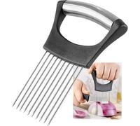 Yungeln Coupe Oignon Manuel inoxydable Titulaire de l'oignon fourchette acier inoxydable Coupe-citron Viande Légumes Tomate Pommes de terre Trancheuse Gadget Cuisine Accessoires