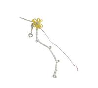 YUNGLOO Barrette en forme de fleur avec strass étincelants en acier inoxydable - Bijoux de cheveux - Épingle à cheveux polyvalente - Accessoire de cheveux pour occasions spéciales