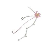 YUNGLOO Barrette en forme de fleur avec strass étincelants en acier inoxydable - Bijoux de cheveux - Épingle à cheveux polyvalente - Accessoire de cheveux pour occasions spéciales