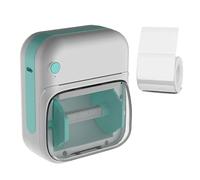 YUNGLOO Batterie rechargeable pour imprimante thermique multifonction - Prend en charge l'impression d'étiquettes photo et de code - Comprend une imprimante à rouleau de papier pour photos et