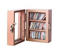 YUNGLOO Bibliothèque miniature avec 60 livres en bois - Décoration pour employés de bureau, enseignants, écrivains, soulagement du stress