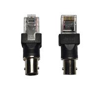 YUNGLOO Coupleur coaxial BNC femelle vers RJ45 mâle coaxial, adaptateur coupleur pour équipement de test de ligne électrique, adaptateur testeur de ligne