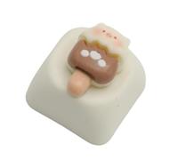 YUNGLOO Jolie coque de clavier en résine pour claviers mécaniques avec texture lisse et facile à installer, fait à la main, art unique